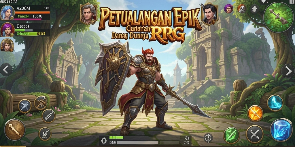 Tampilan gameplay RPG yang menakjubkan dari A200M.