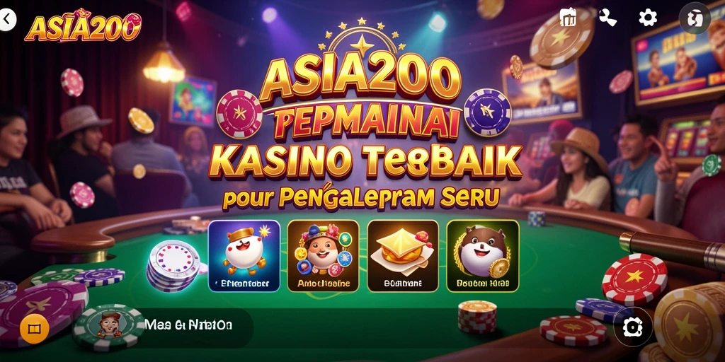 Tangkapan layar ASIA200 menunjukkan gameplay Kasino yang menarik dan interaktif.