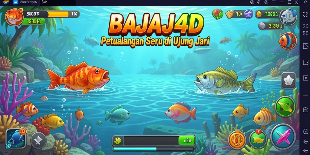 Tampilan menarik dari gameplay BAJAJ4D saat memancing di danau.