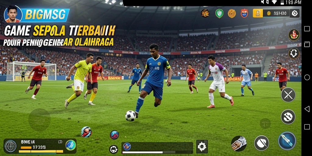 Tampilan menakjubkan dari gameplay sepak bola dalam BIGMSG.