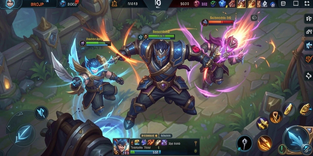 Tampilan seru dari gameplay BROJP yang penuh aksi.