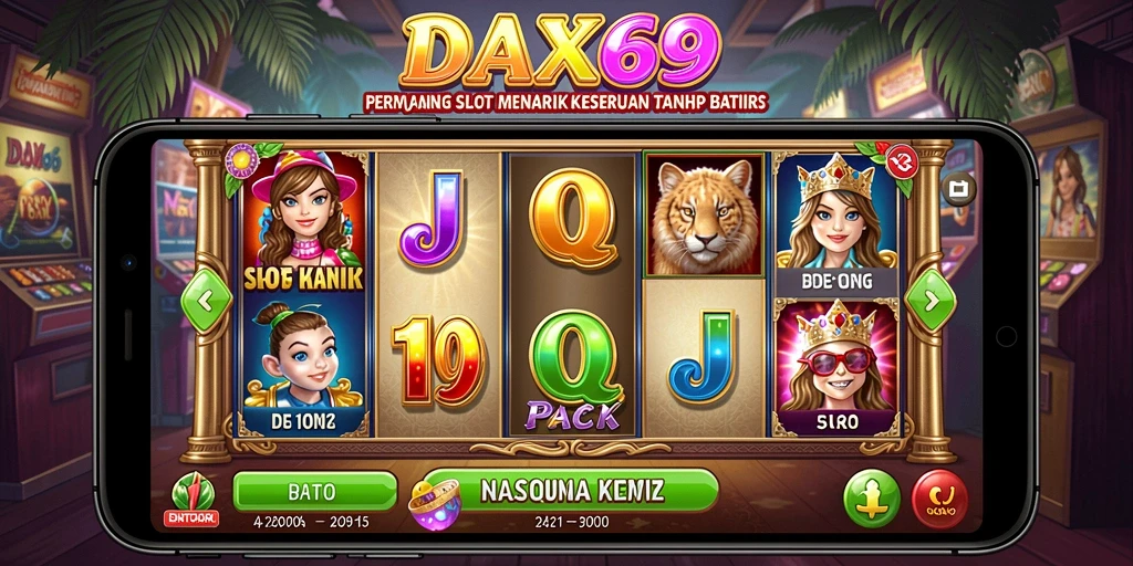 Tampilan gameplay DAX69 dengan animasi Slot yang menakjubkan.