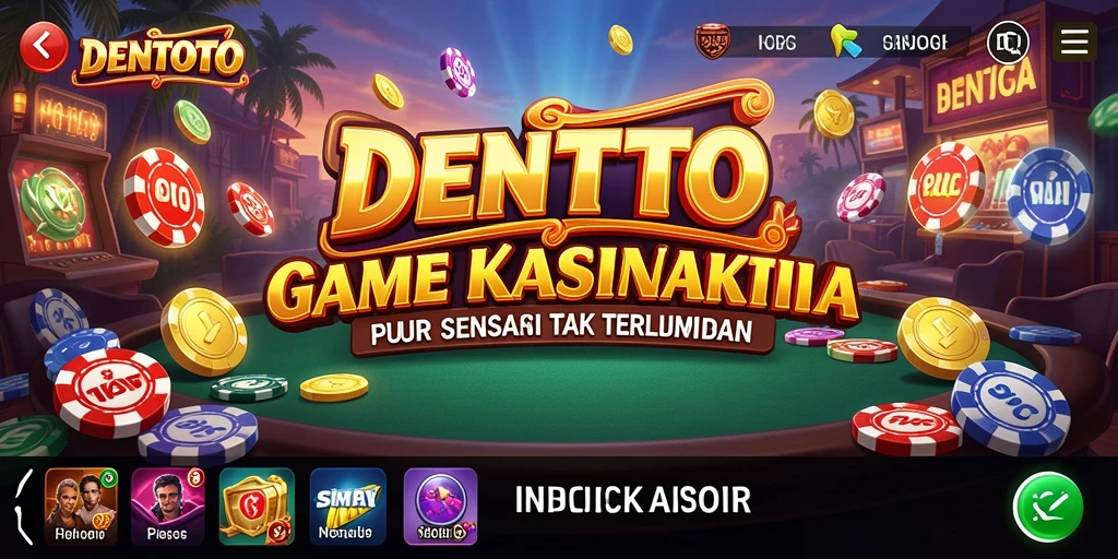 Tampilan utama gameplay DENTOTO yang menawan dan menyenangkan.
