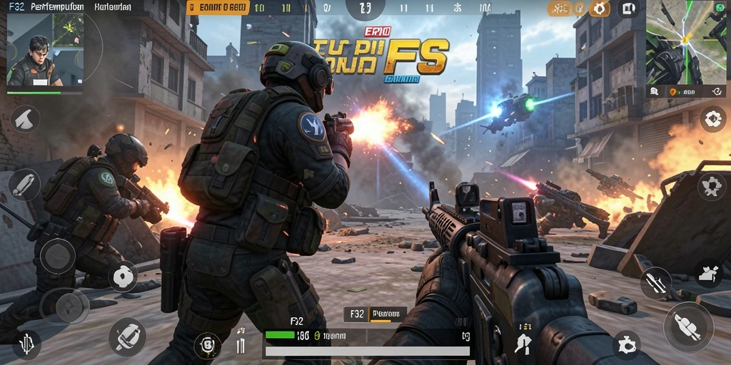 Gameplay seru dan action-packed di F32.