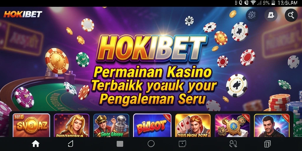 Screenshot HOKIBET yang menunjukkan pengalaman bermain kasino yang mendebarkan.