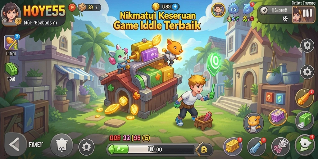 Tampilan gameplay seru dan menarik dari HOYE55 saat dimainkan.