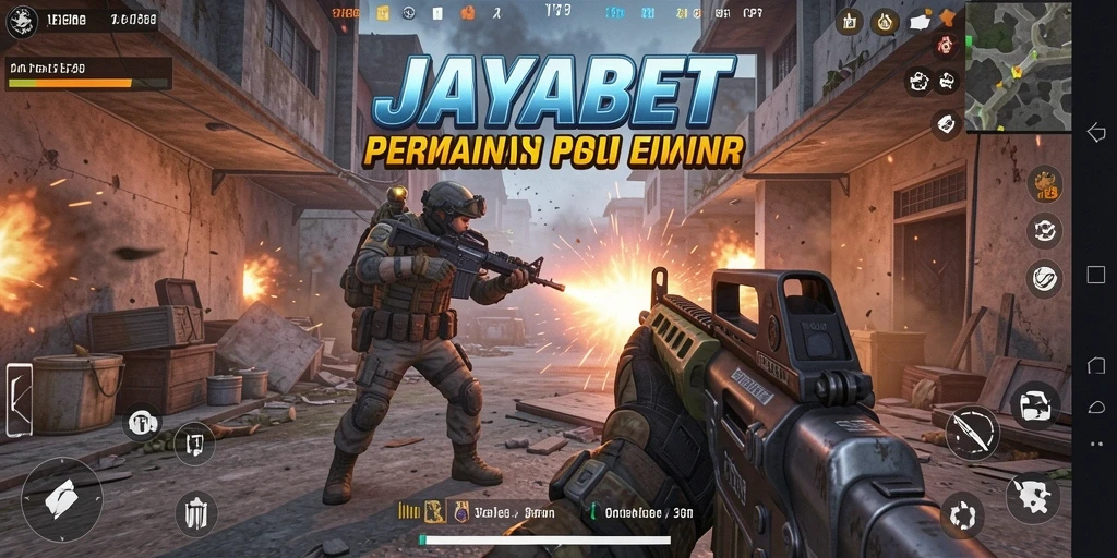 Screenshot gameplay JAYABET yang mendebarkan dan penuh aksi FPS.