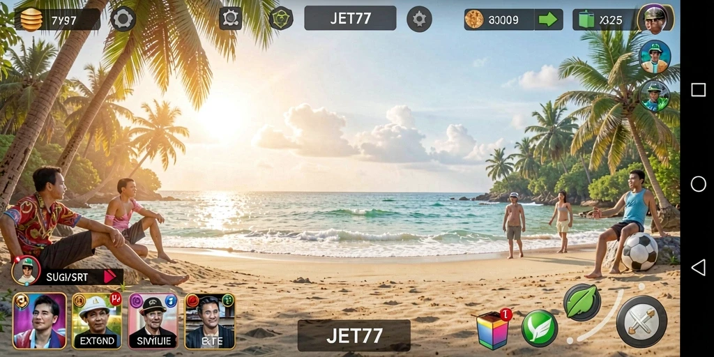 Tampilan gameplay JET77 yang menarik dan menyenangkan