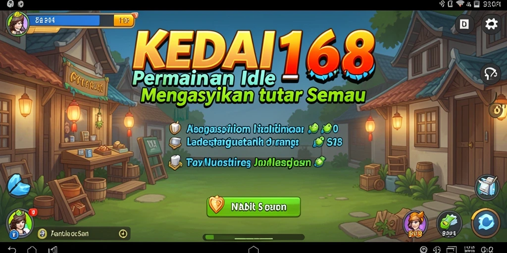 Tampilan gameplay KEDAI168 yang menarik dan penuh warna.