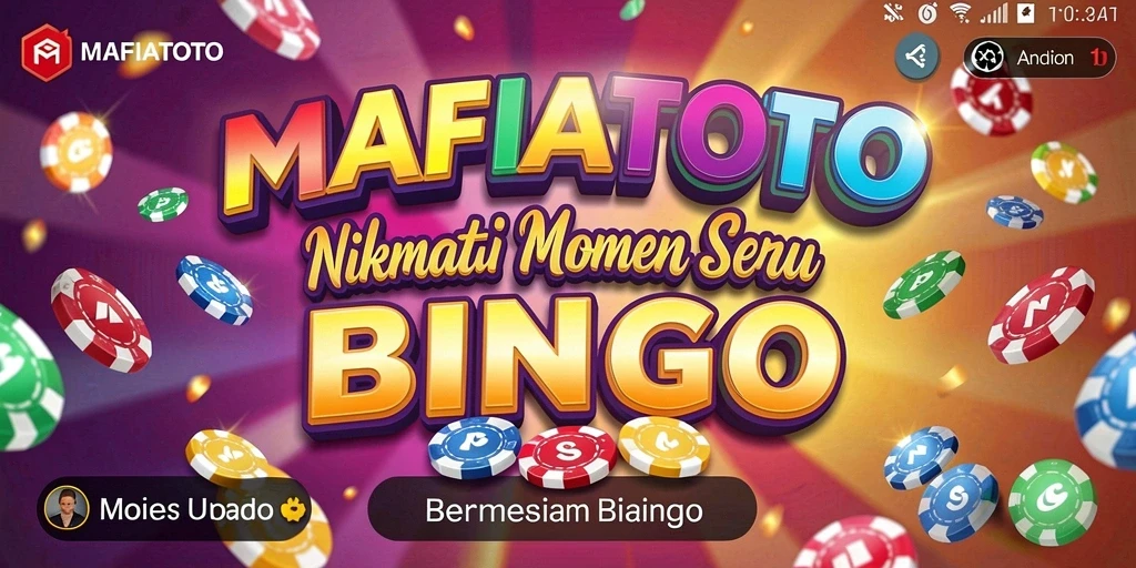 Screenshot gameplay MAFIATOTO menunjukkan momen seru bermain Bingo.