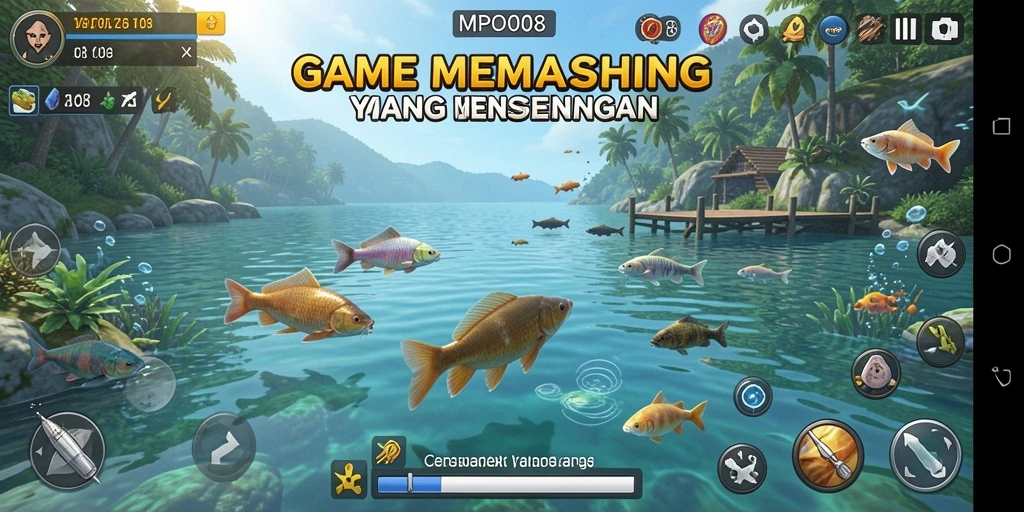 Tangkapan ikan besar di dalam game MPO08 yang memukau.