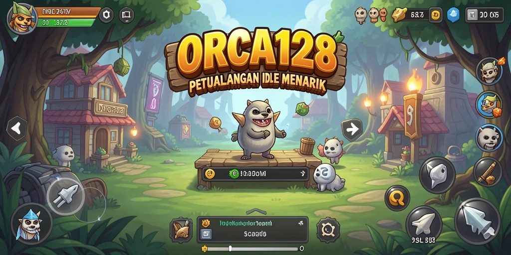 Tangkapan layar ORCA128 menunjukkan gameplay Idle yang menawan dan interaktif.