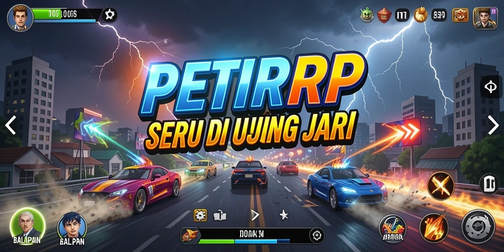 Tangkapan layar dari gameplay PETIRRP yang mendebarkan dan penuh aksi.