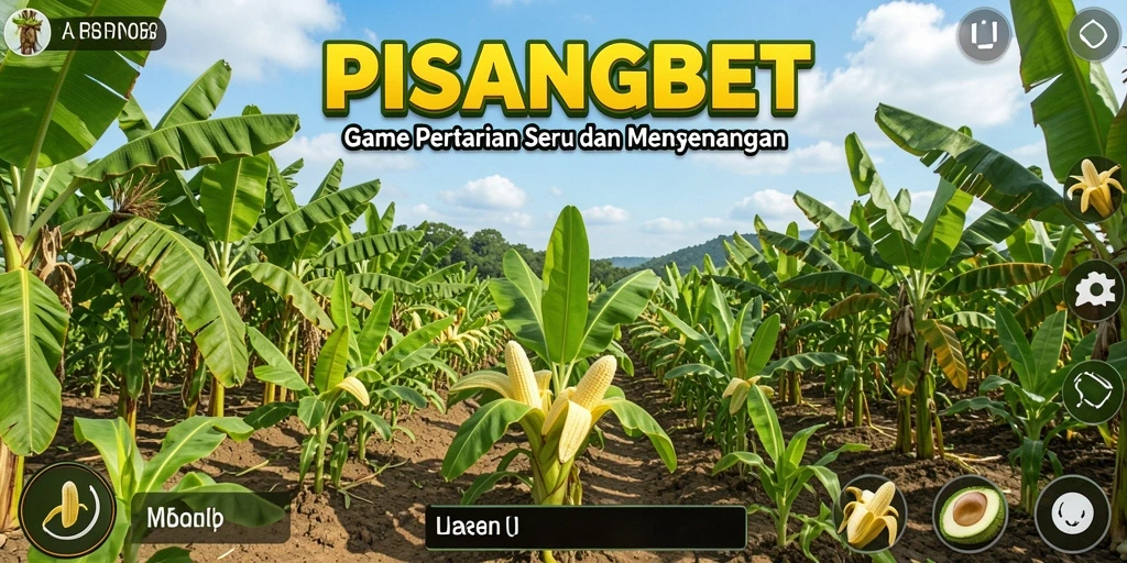 Tampilan screenshot PISANGBET dengan aktivitas bertani yang menarik.