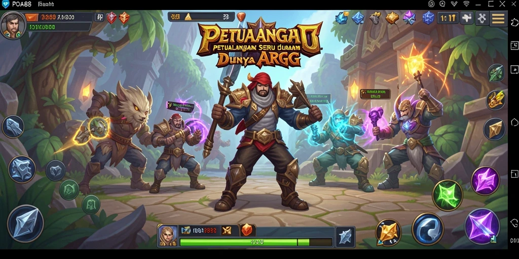 Tampilan gameplay ARPG yang menegangkan di POA88.