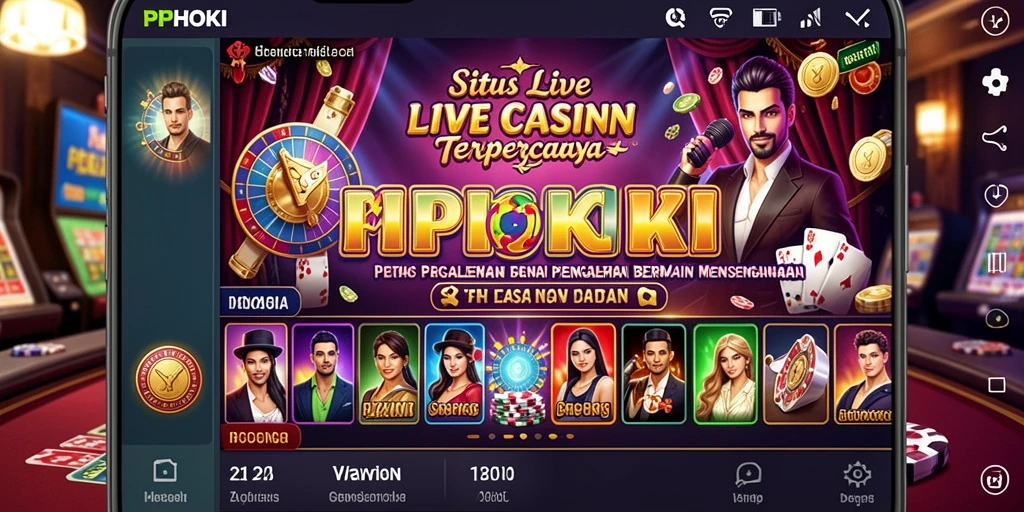 Menunjukkan gameplay menarik PPHOKI di Live Casino.