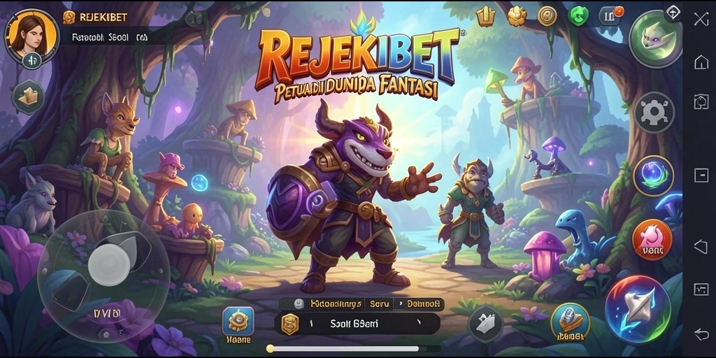 Tampilan gameplay seru dalam REJEKIBET dengan pertarungan epik.