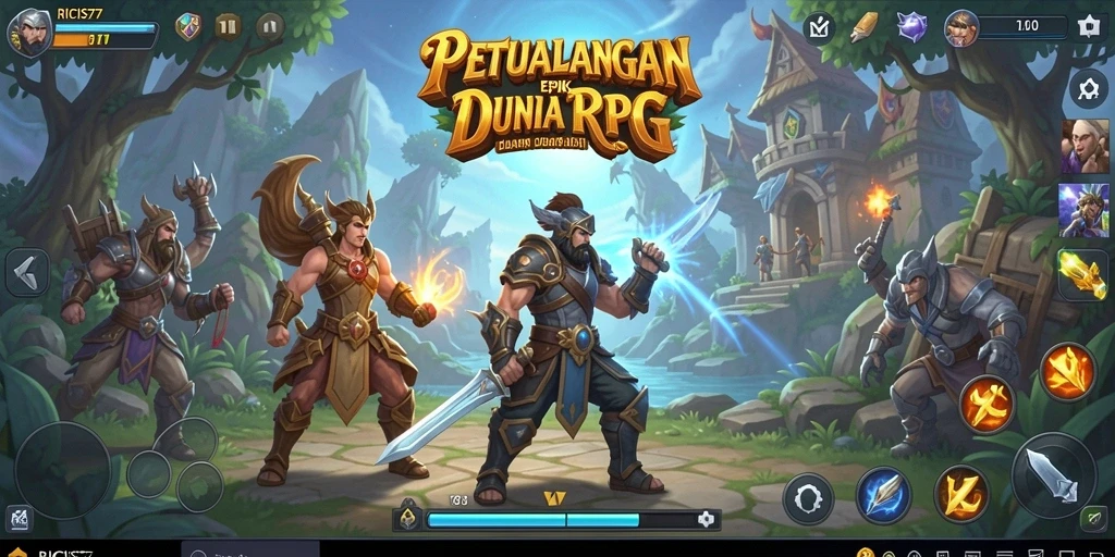 Gameplay seru di dunia fantasi RICIS77.