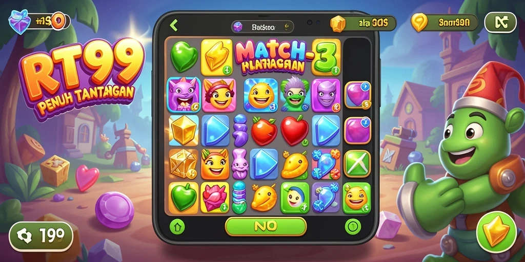 Tampilan gameplay seru dan penuh warna dalam RT99.