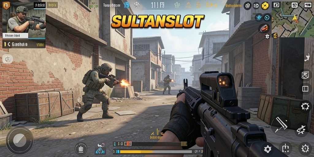 Tampilan gameplay SULTANSLOT yang menegangkan dan penuh aksi.