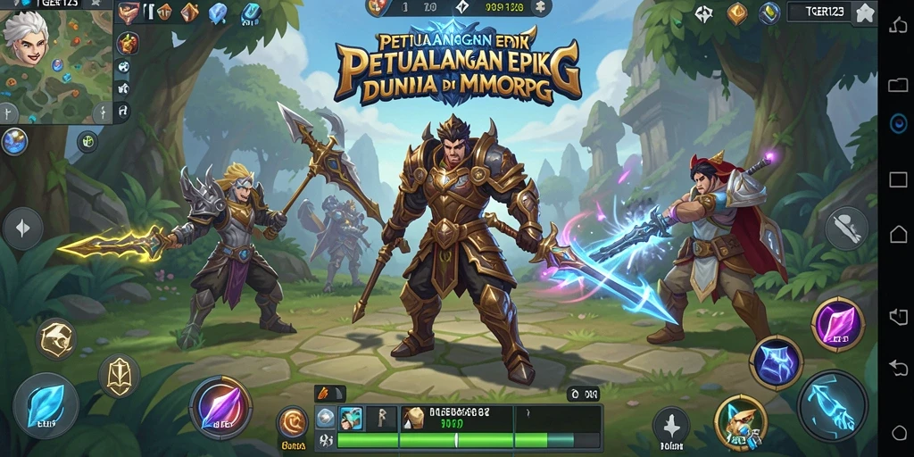 Screenshot gameplay TGER123 menampilkan aksi pertempuran yang mendebarkan.