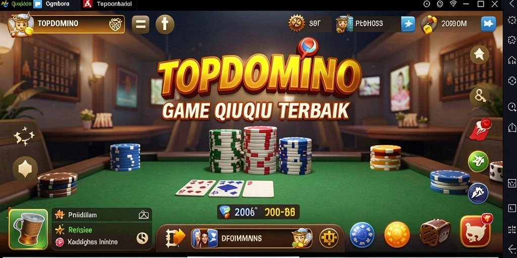 Tampilan gameplay QiuQiu yang seru dan mendebarkan.