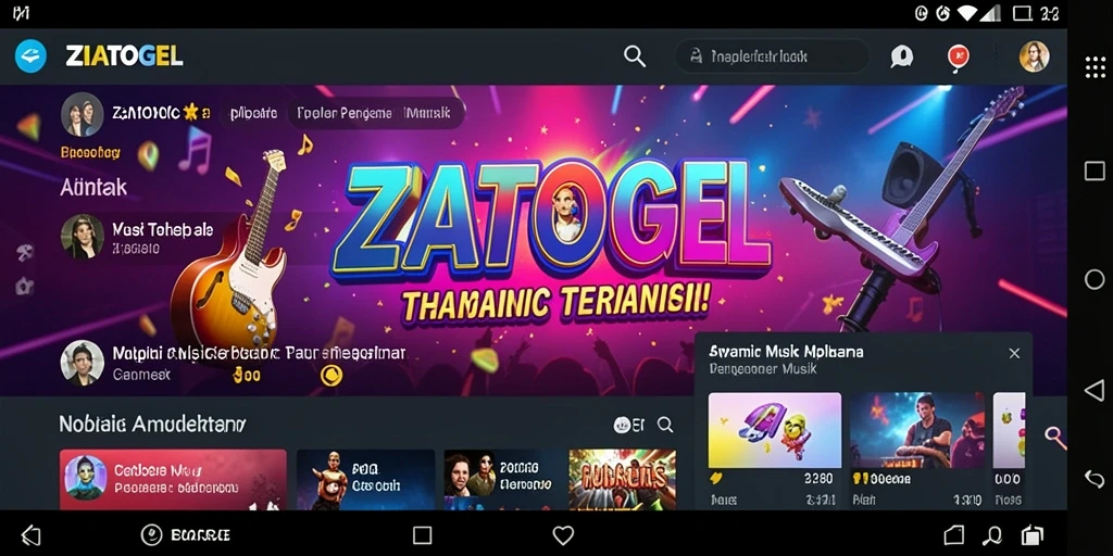 Screenshot gameplay ZIATOGEL yang menampilkan antarmuka aplikasi yang menarik.